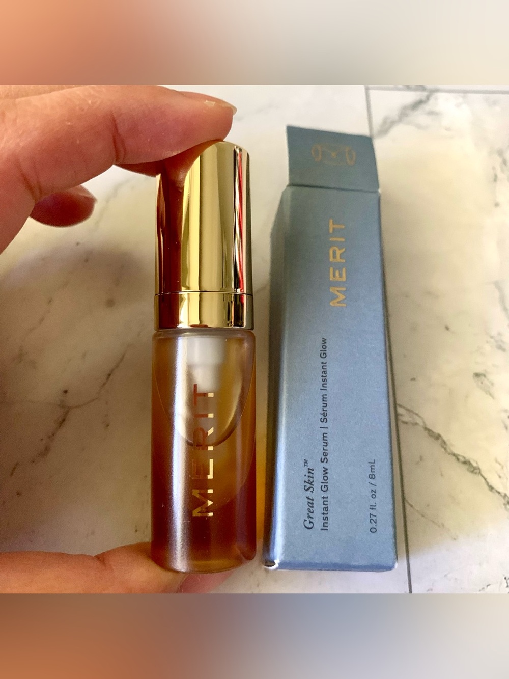 Merit Great Skin Instant Glow Serum .27 oz 8 ml Travel Size